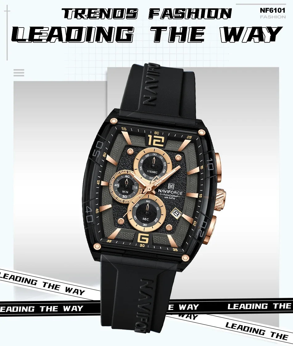 NAVIFORCE 6101 Men's Luxury Watch – Stylish, Waterproof & Multifunction