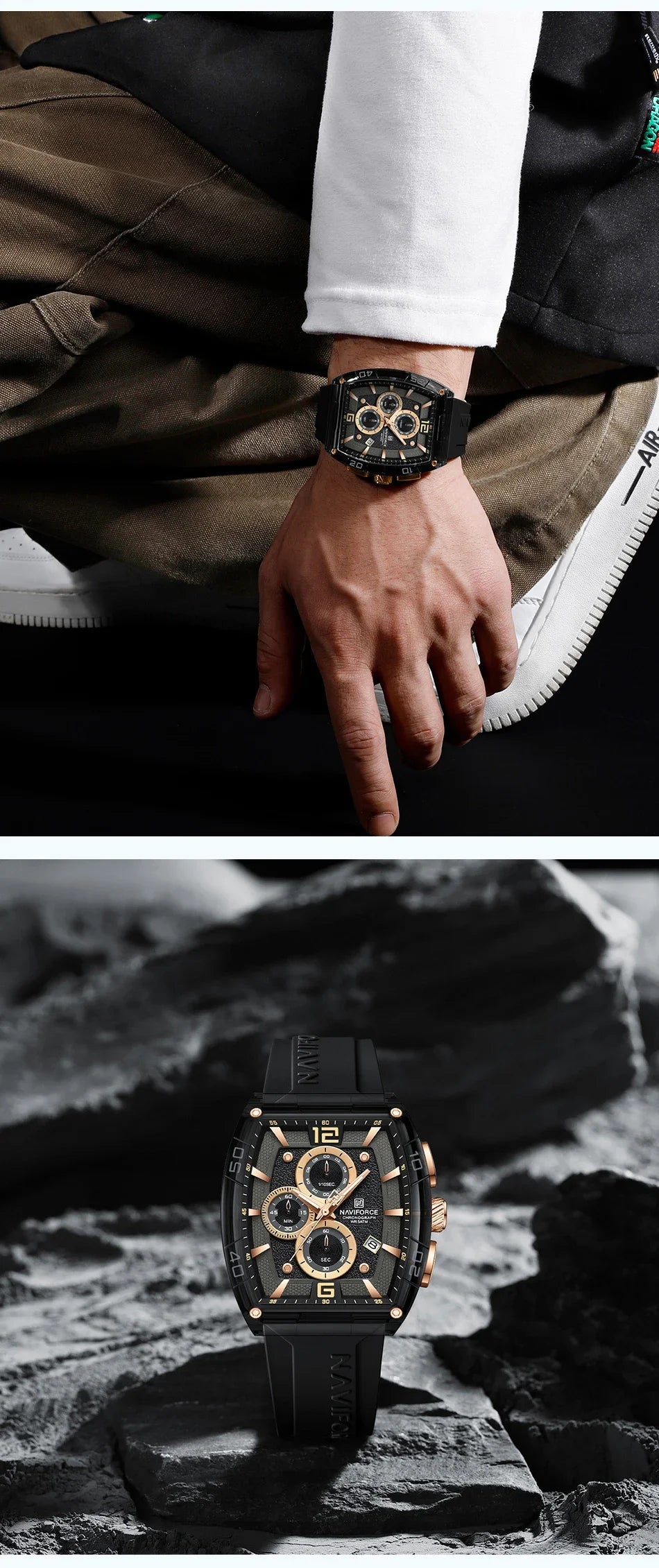 NAVIFORCE 6101 Men's Luxury Watch – Stylish, Waterproof & Multifunction