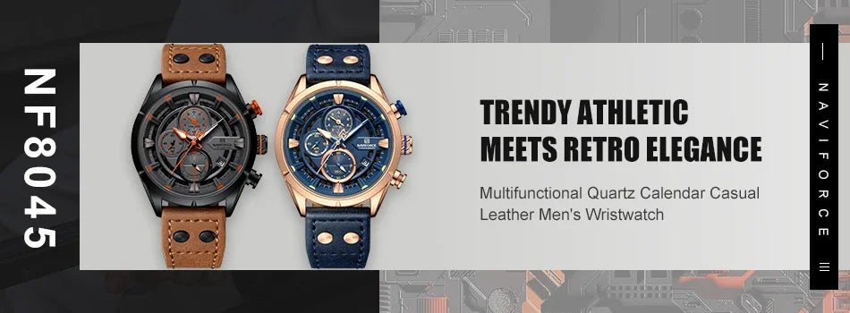 NAVIFORCE 6101 Men's Luxury Watch – Stylish, Waterproof & Multifunction