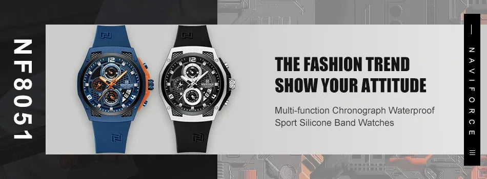 NAVIFORCE 6101 Men's Luxury Watch – Stylish, Waterproof & Multifunction