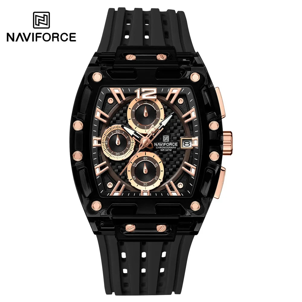 NAVIFORCE NF 7105 Men's Luxury Sport Watch – Waterproof Quartz with Date Display