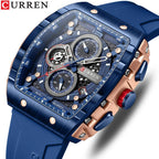 CURREN Premium Square Men’s Watch – Luxury Sports Style