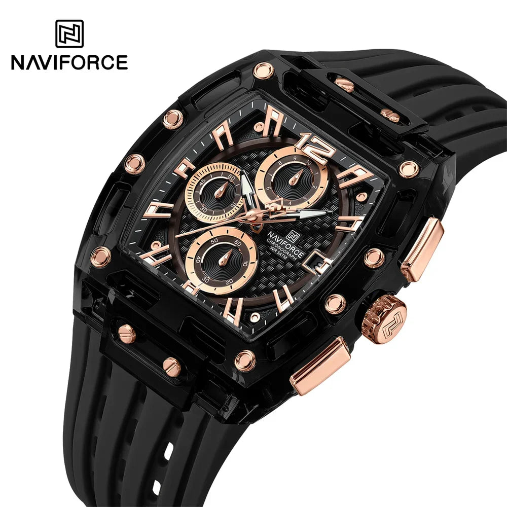 NAVIFORCE NF 7105 Men's Luxury Sport Watch – Waterproof Quartz with Date Display