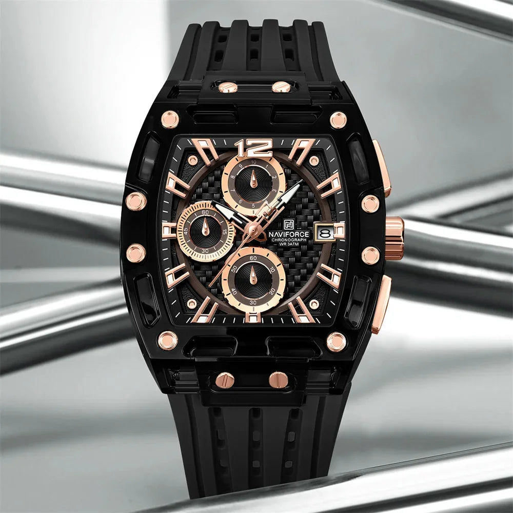 NAVIFORCE NF 7105 Men's Luxury Sport Watch – Waterproof Quartz with Date Display